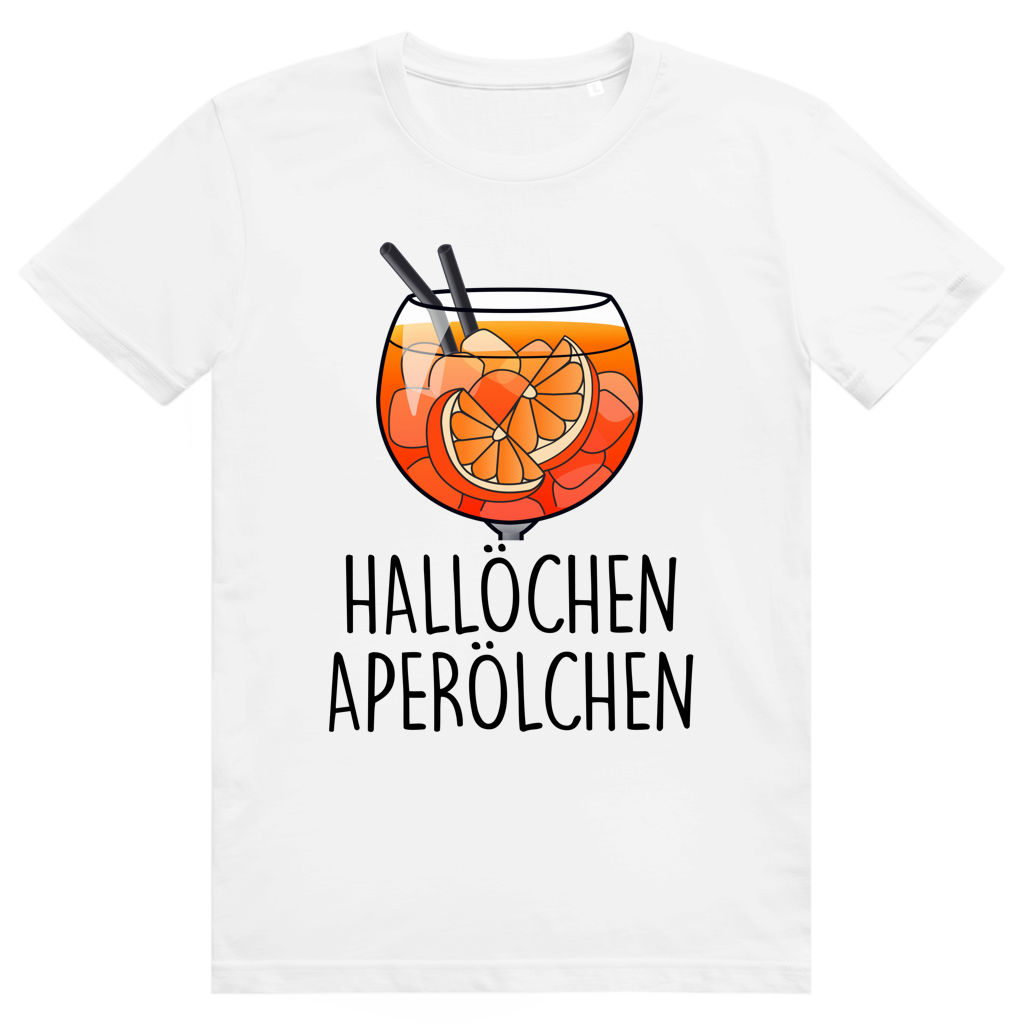 Hallöchen Aperölchen - Aperol Spritz - Premium Bio Unisex T-Shirt
