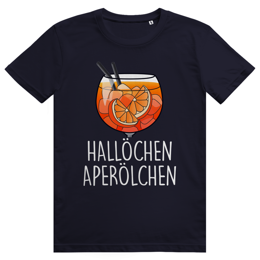 Hallöchen Aperölchen - Aperol Spritz - Premium Bio Unisex T-Shirt