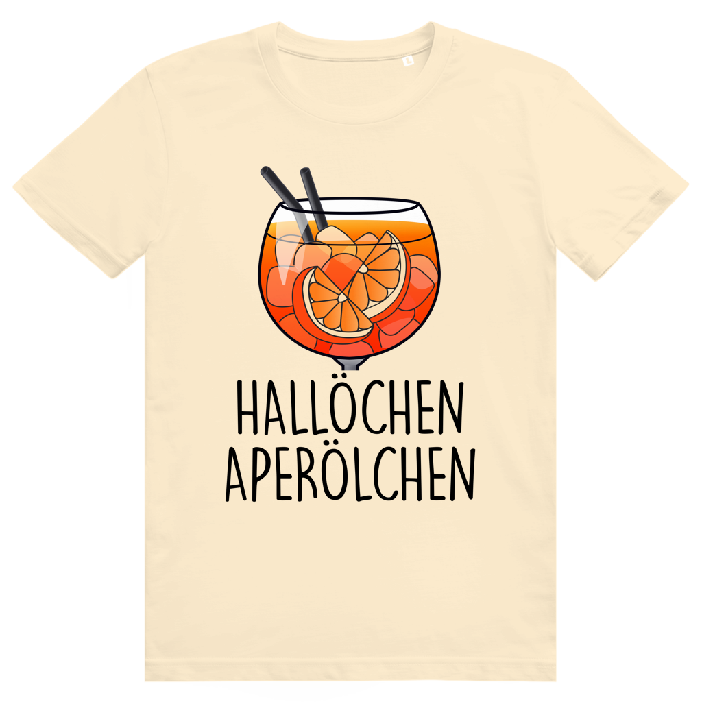 Hallöchen Aperölchen - Aperol Spritz - Premium Bio Unisex T-Shirt