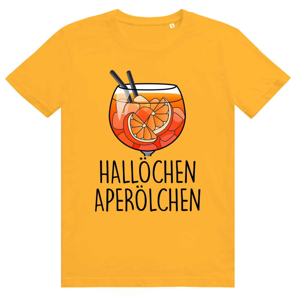 Hallöchen Aperölchen - Aperol Spritz - Premium Bio Unisex T-Shirt