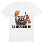 Es eskaliert eh - Waschbär Pedro Spritz - Premium Bio Unisex T-Shirt