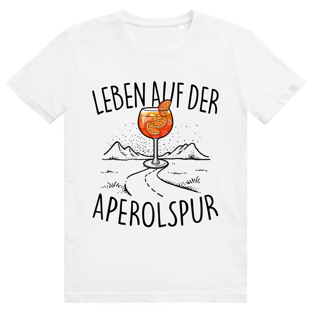 Leben auf der Aperolspur - Aperol Spritz - Premium Bio Unisex T-Shirt