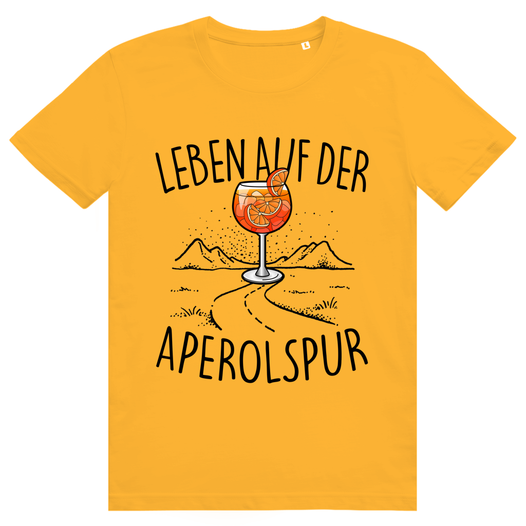 Leben auf der Aperolspur - Aperol Spritz - Premium Bio Unisex T-Shirt