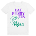 EAT PUSSY IT'S VEGAN - Censored - Liebe & Love Statement - Premium Bio Unisex T-Shirt