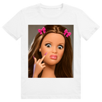 Disgusted Doll Face 1 - Lustiges Barbie Meme - Premium Bio Unisex T-Shirt