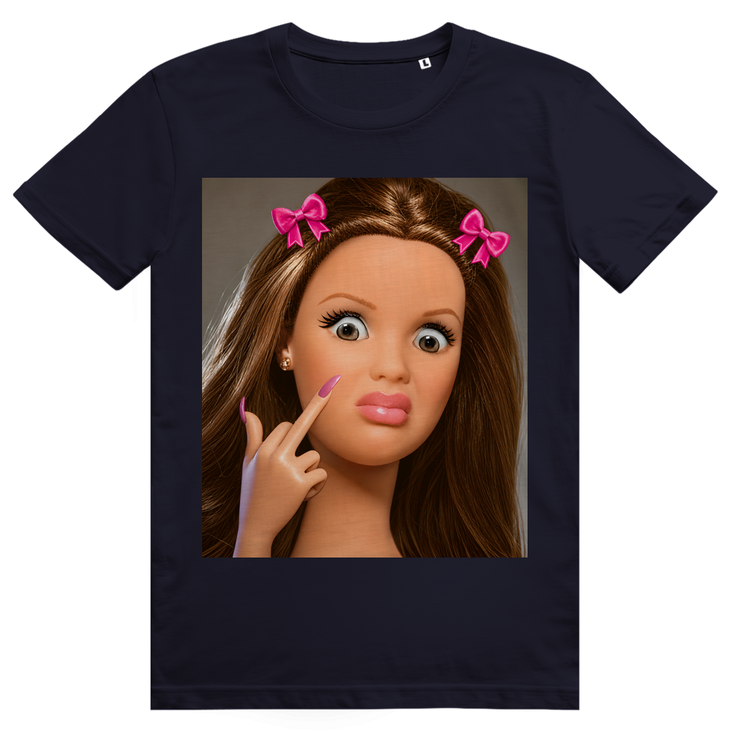 Disgusted Doll Face 1 - Lustiges Barbie Meme - Premium Bio Unisex T-Shirt
