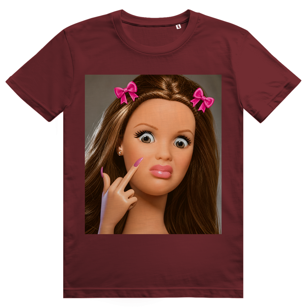 Disgusted Doll Face 1 - Lustiges Barbie Meme - Premium Bio Unisex T-Shirt