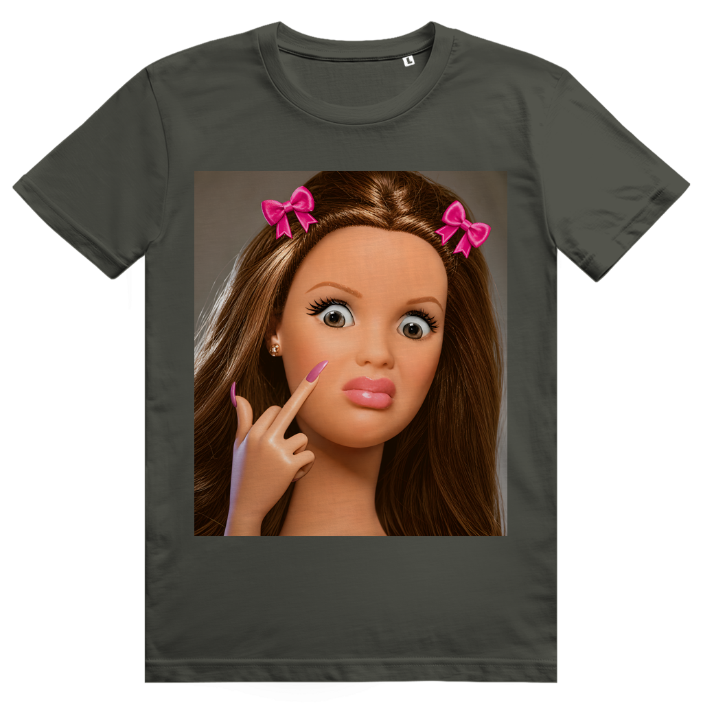 Disgusted Doll Face 1 - Lustiges Barbie Meme - Premium Bio Unisex T-Shirt