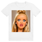 Disgusted Doll Face 2 - Lustiges Barbie Meme - Premium Bio Unisex T-Shirt