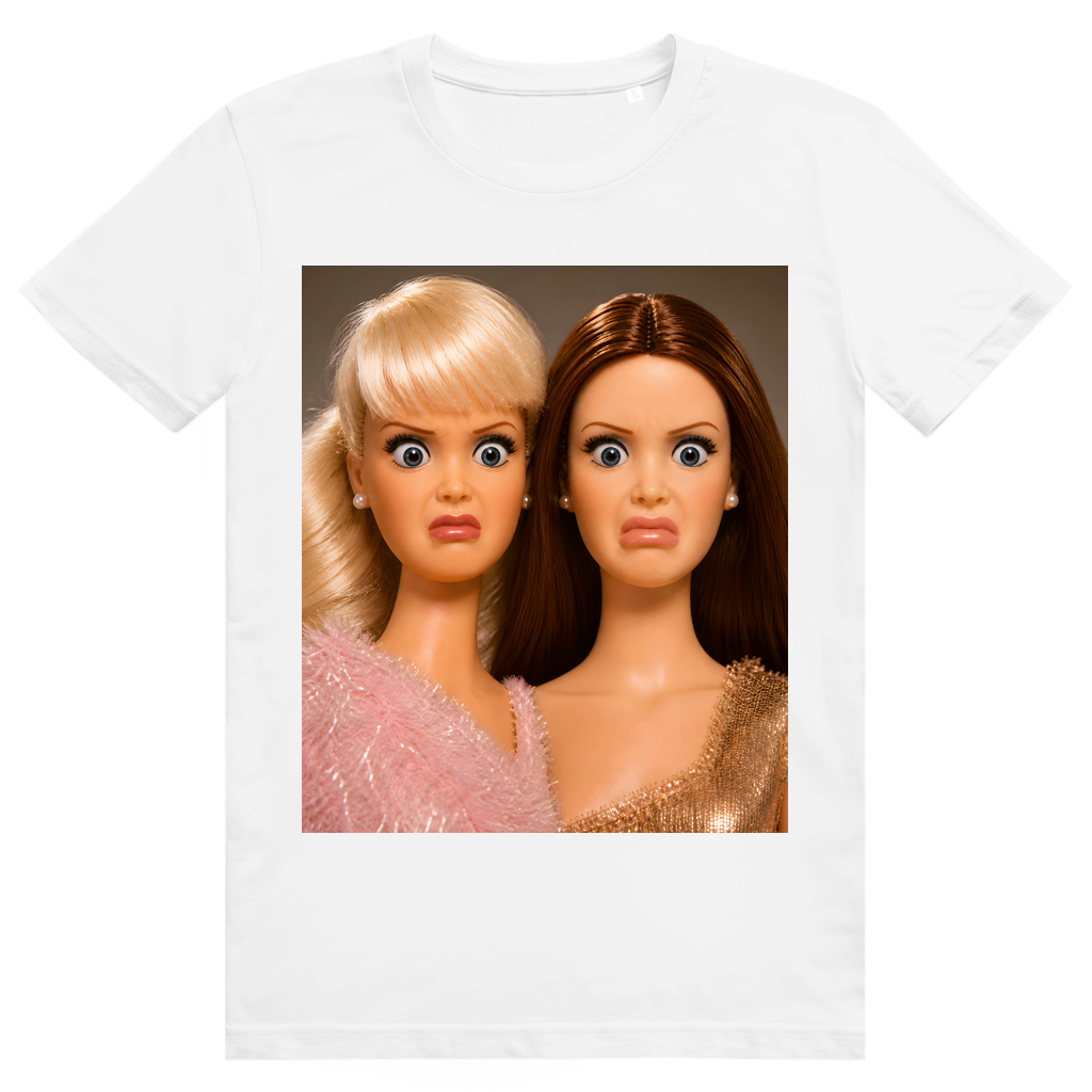 Disgusted Doll Face 4 - Lustiges Barbie Meme - Premium Bio Unisex T-Shirt