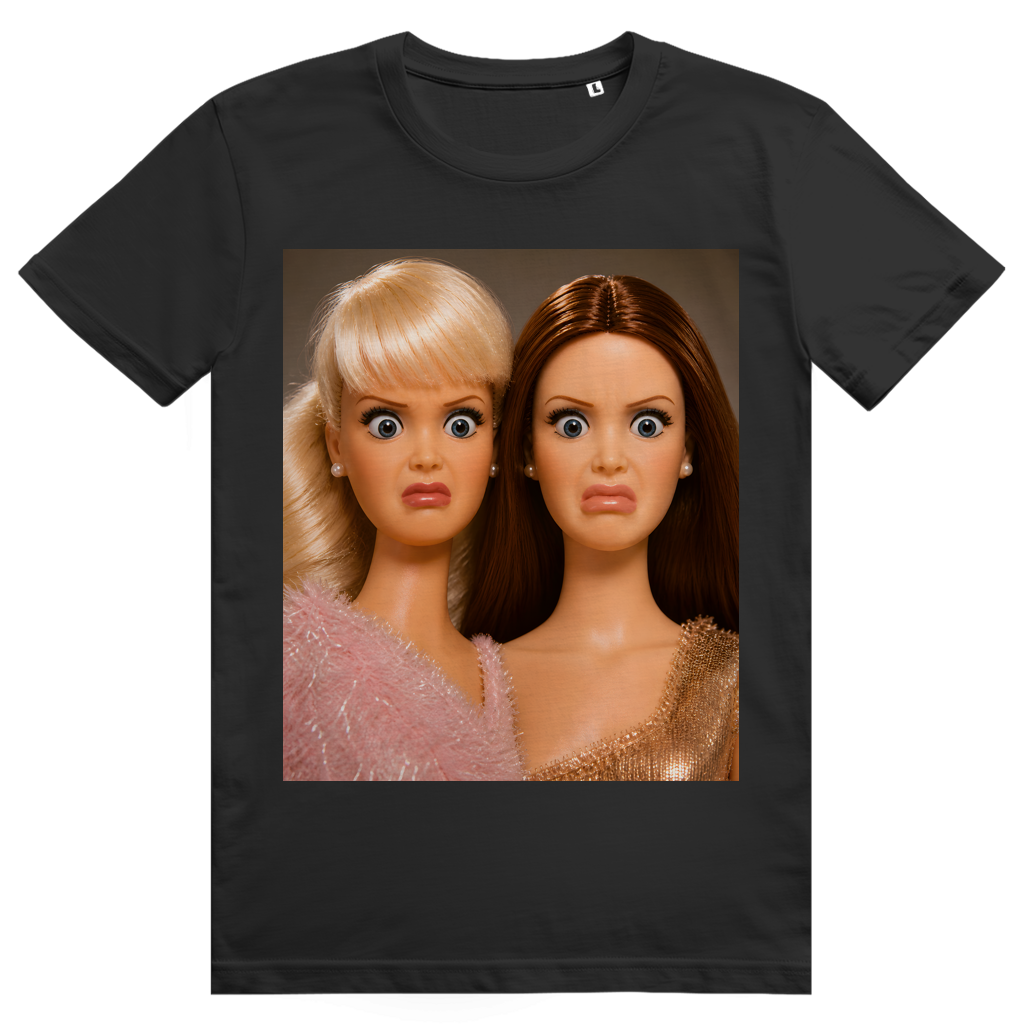 Disgusted Doll Face 4 - Lustiges Barbie Meme - Premium Bio Unisex T-Shirt