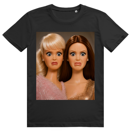 Disgusted Doll Face 4 - Lustiges Barbie Meme - Premium Bio Unisex T-Shirt