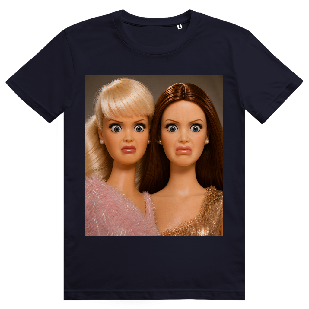 Disgusted Doll Face 4 - Lustiges Barbie Meme - Premium Bio Unisex T-Shirt