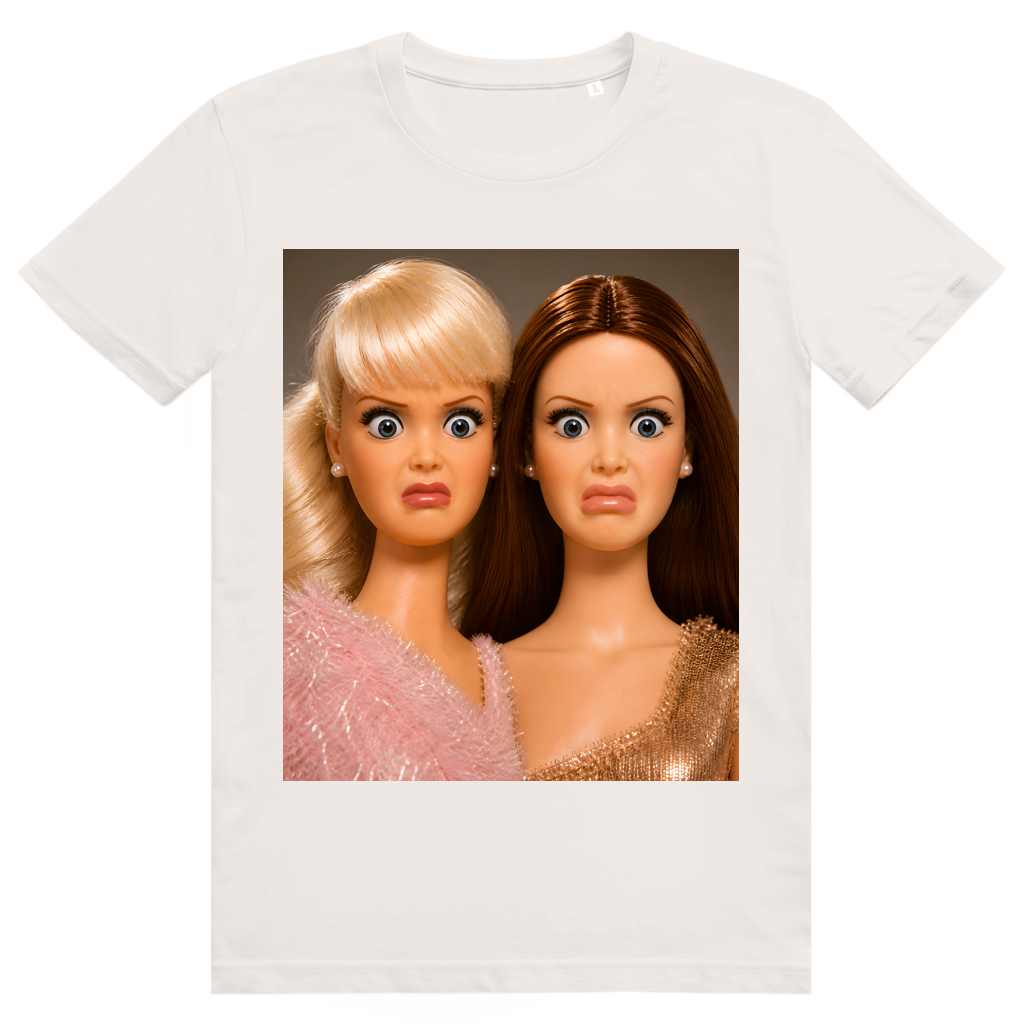 Disgusted Doll Face 4 - Lustiges Barbie Meme - Premium Bio Unisex T-Shirt