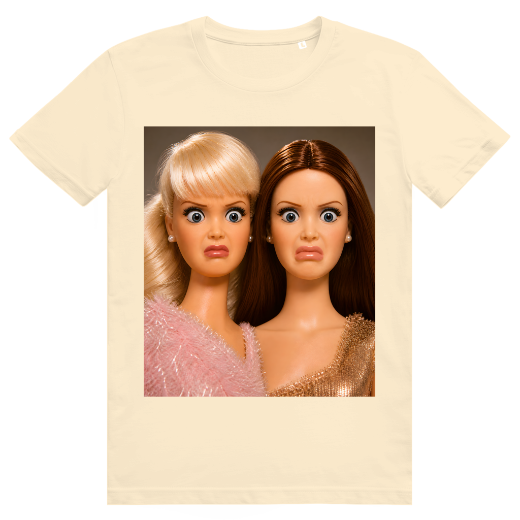 Disgusted Doll Face 4 - Lustiges Barbie Meme - Premium Bio Unisex T-Shirt