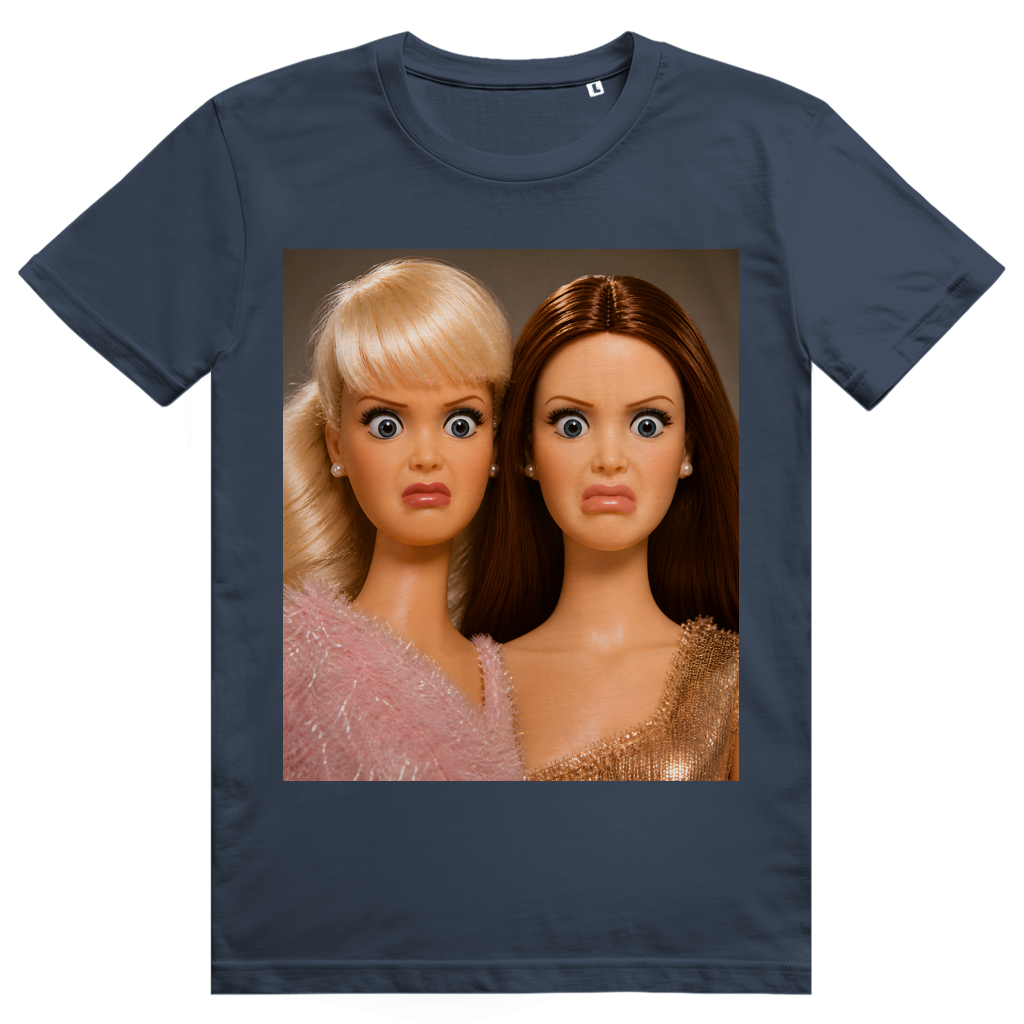 Disgusted Doll Face 4 - Lustiges Barbie Meme - Premium Bio Unisex T-Shirt