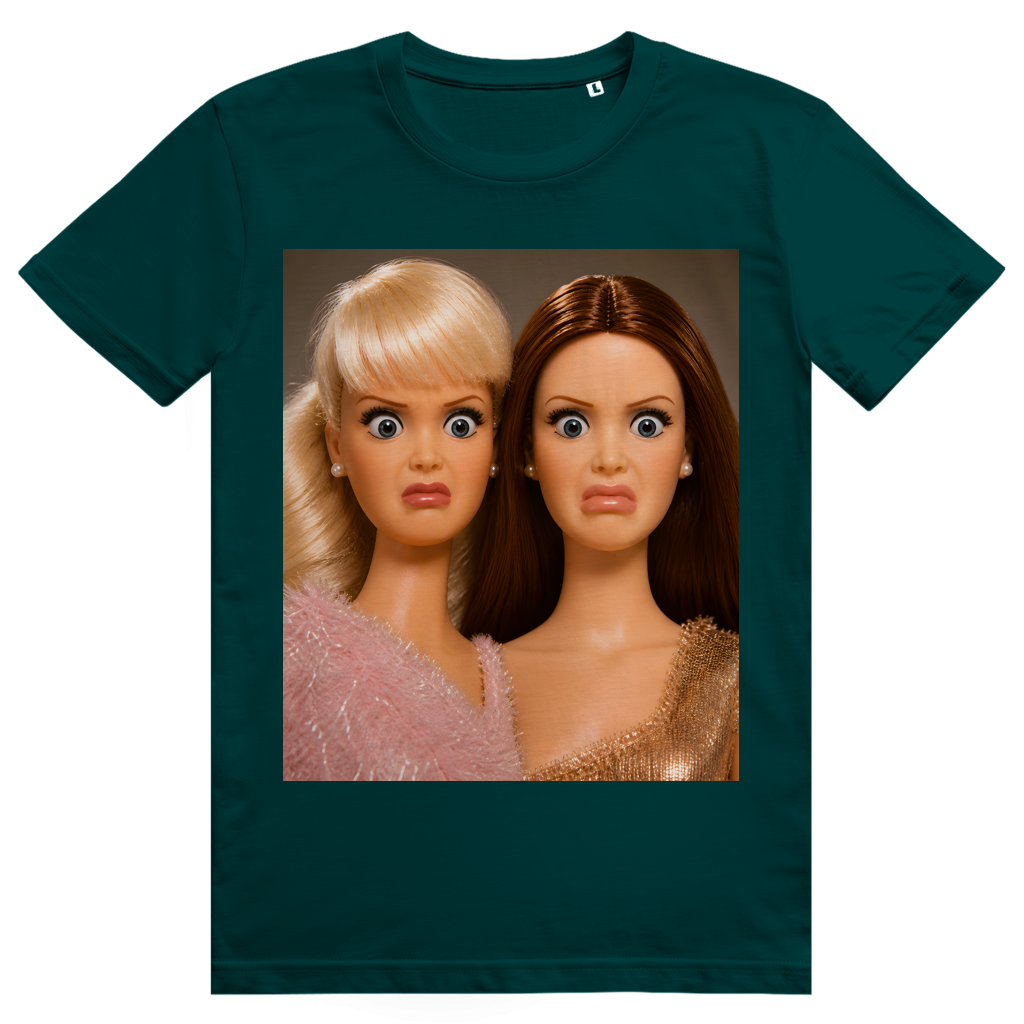 Disgusted Doll Face 4 - Lustiges Barbie Meme - Premium Bio Unisex T-Shirt