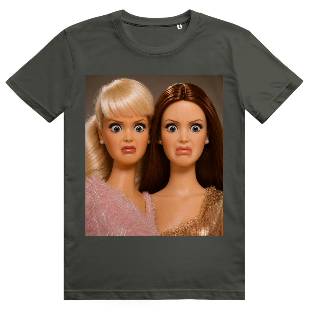Disgusted Doll Face 4 - Lustiges Barbie Meme - Premium Bio Unisex T-Shirt