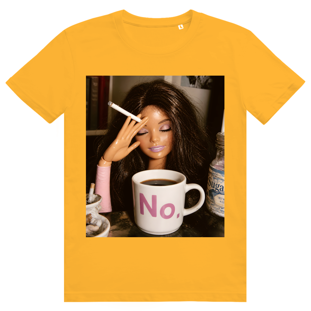 Disgusted Doll Face 5 - Lustiges Barbie Meme - Premium Bio Unisex T-Shirt