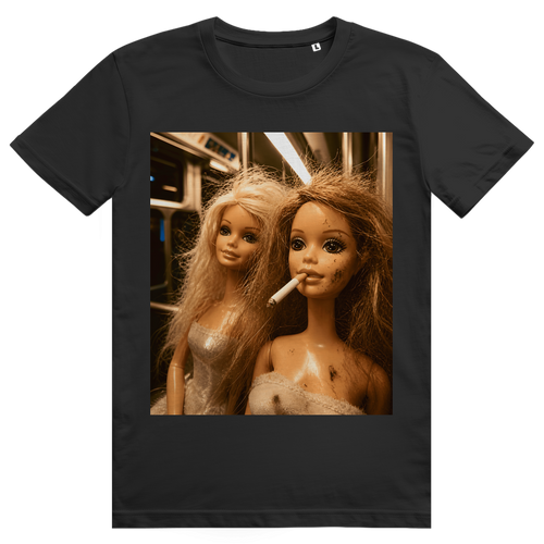 Disgusted Doll Face 3 - Lustiges Barbie Meme - Premium Bio Unisex T-Shirt