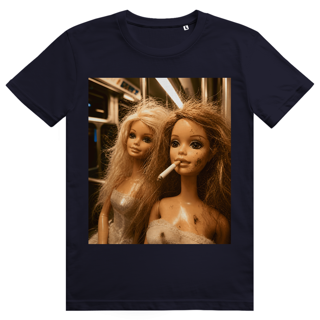 Disgusted Doll Face 3 - Lustiges Barbie Meme - Premium Bio Unisex T-Shirt
