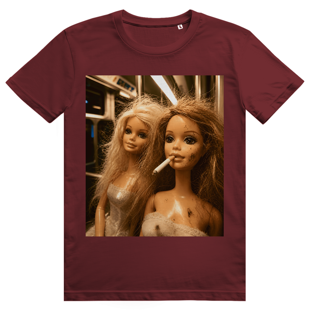 Disgusted Doll Face 3 - Lustiges Barbie Meme - Premium Bio Unisex T-Shirt