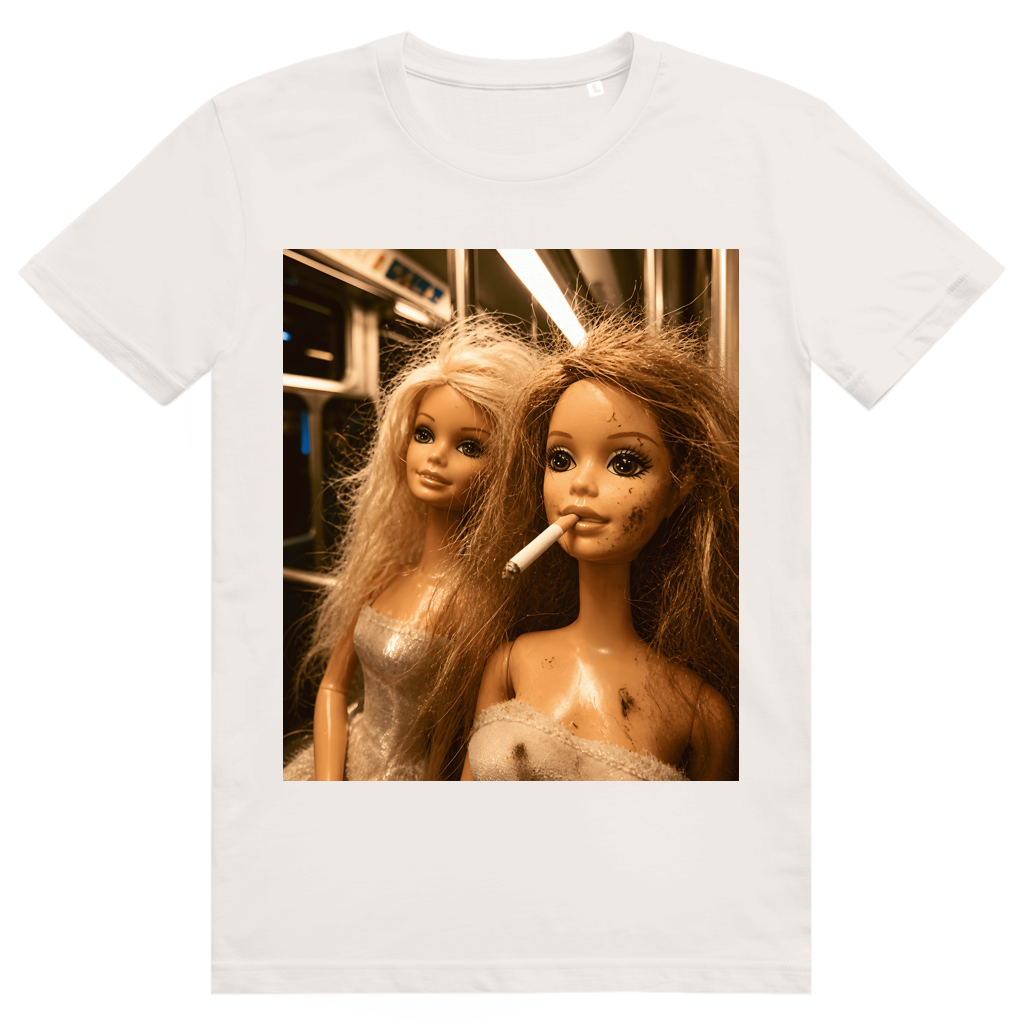 Disgusted Doll Face 3 - Lustiges Barbie Meme - Premium Bio Unisex T-Shirt