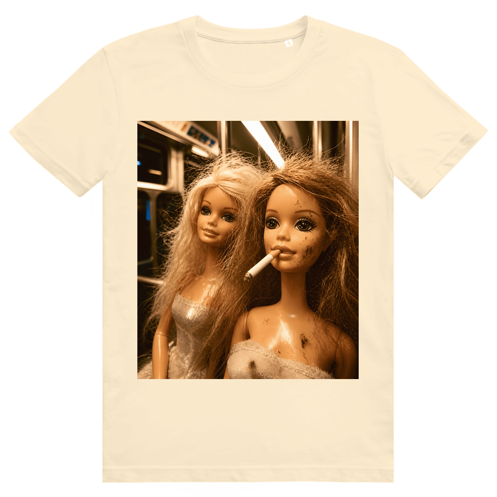 Disgusted Doll Face 3 - Lustiges Barbie Meme - Premium Bio Unisex T-Shirt