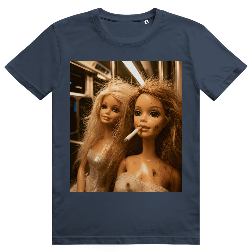 Disgusted Doll Face 3 - Lustiges Barbie Meme - Premium Bio Unisex T-Shirt