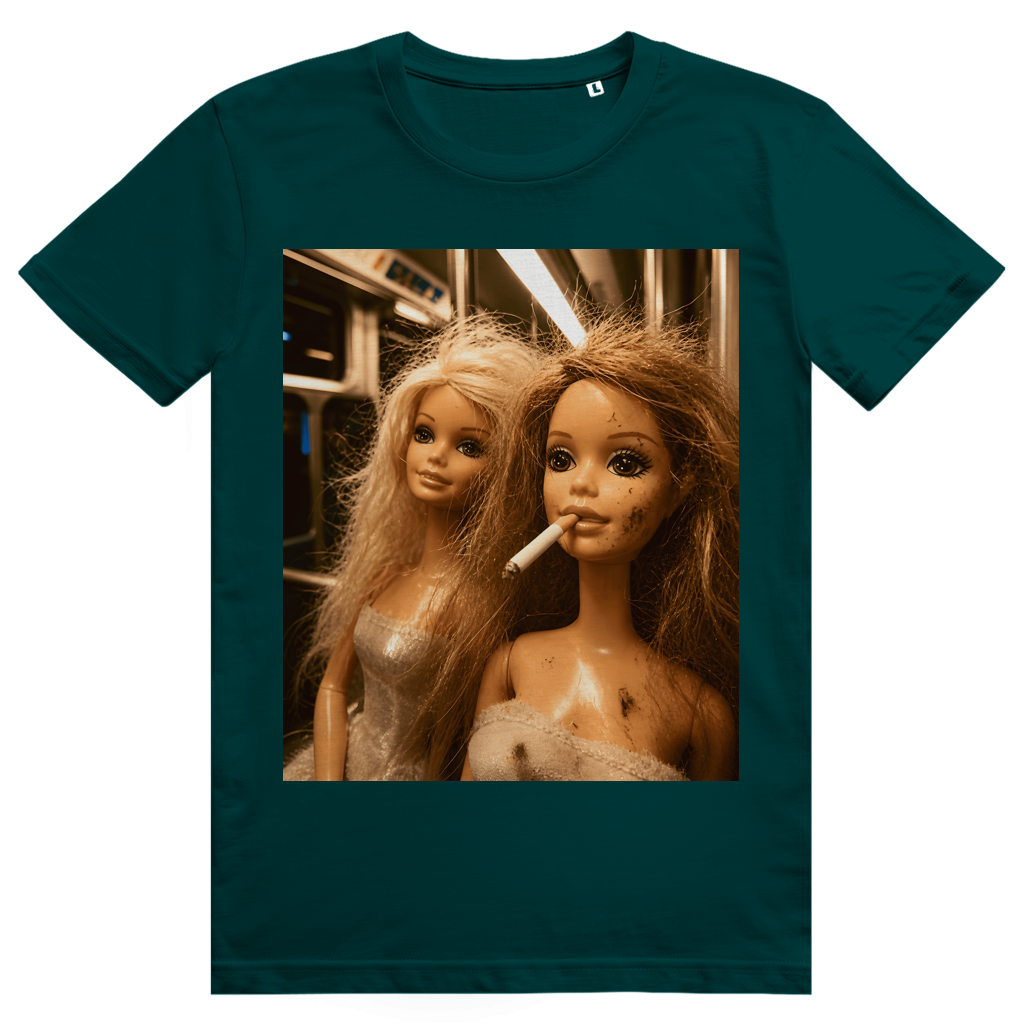Disgusted Doll Face 3 - Lustiges Barbie Meme - Premium Bio Unisex T-Shirt