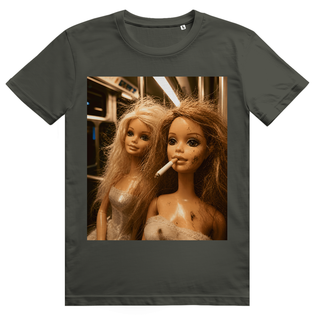 Disgusted Doll Face 3 - Lustiges Barbie Meme - Premium Bio Unisex T-Shirt