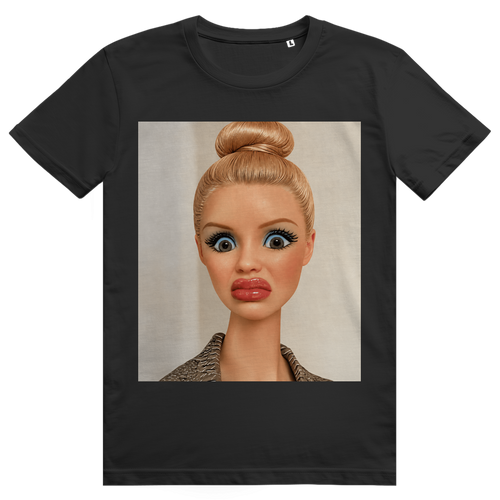 Disgusted Doll Face 6 - Lustiges Barbie Meme - Premium Bio Unisex T-Shirt