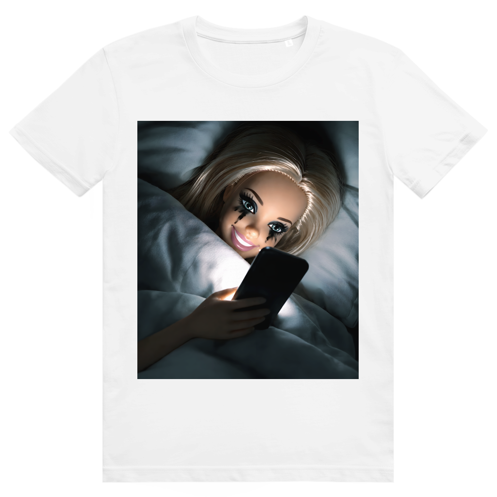 Disgusted Doll Face 8 - Lustiges Barbie Meme - Premium Bio Unisex T-Shirt