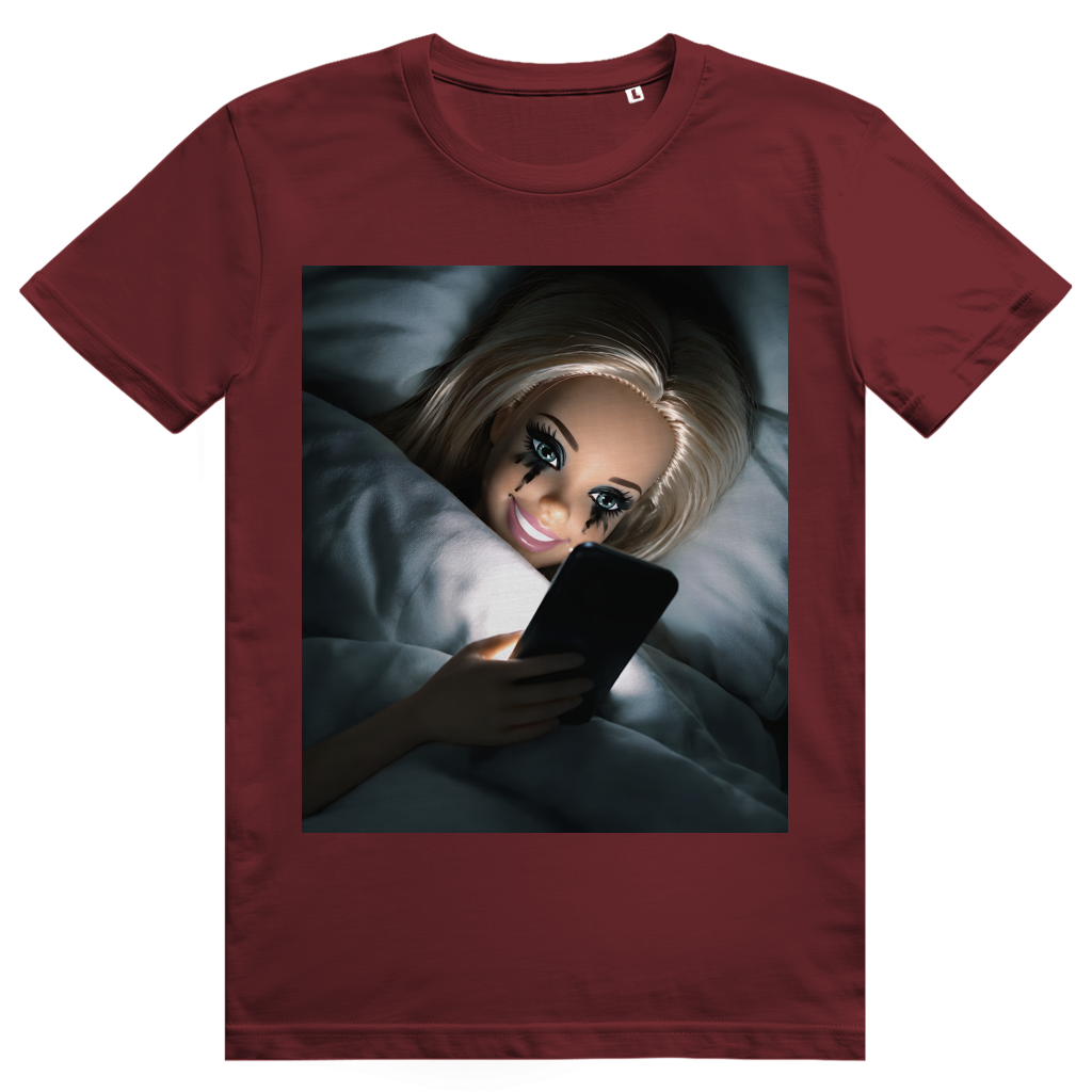 Disgusted Doll Face 8 - Lustiges Barbie Meme - Premium Bio Unisex T-Shirt