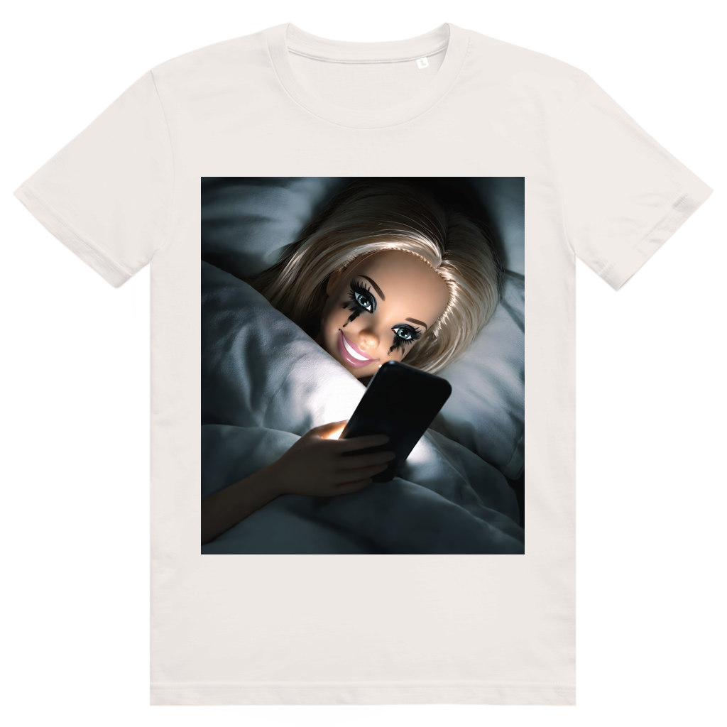 Disgusted Doll Face 8 - Lustiges Barbie Meme - Premium Bio Unisex T-Shirt