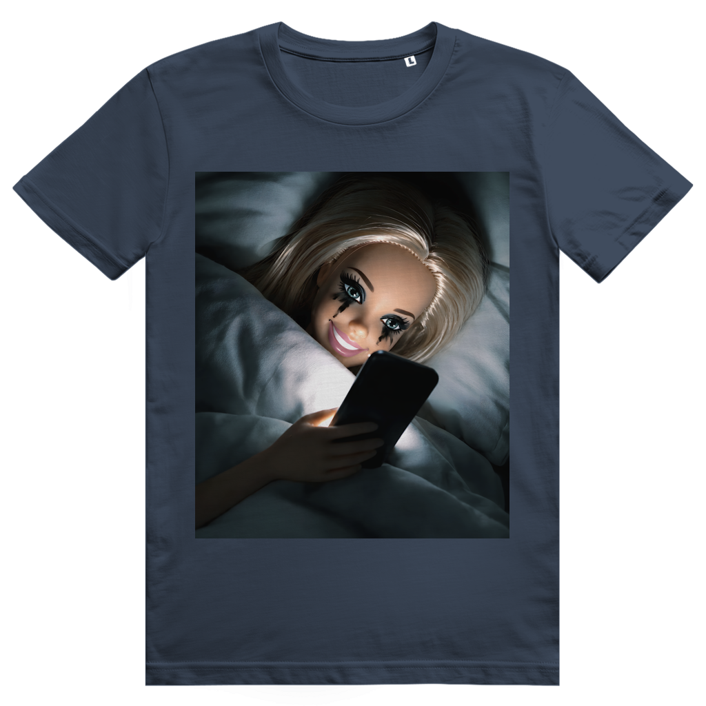 Disgusted Doll Face 8 - Lustiges Barbie Meme - Premium Bio Unisex T-Shirt