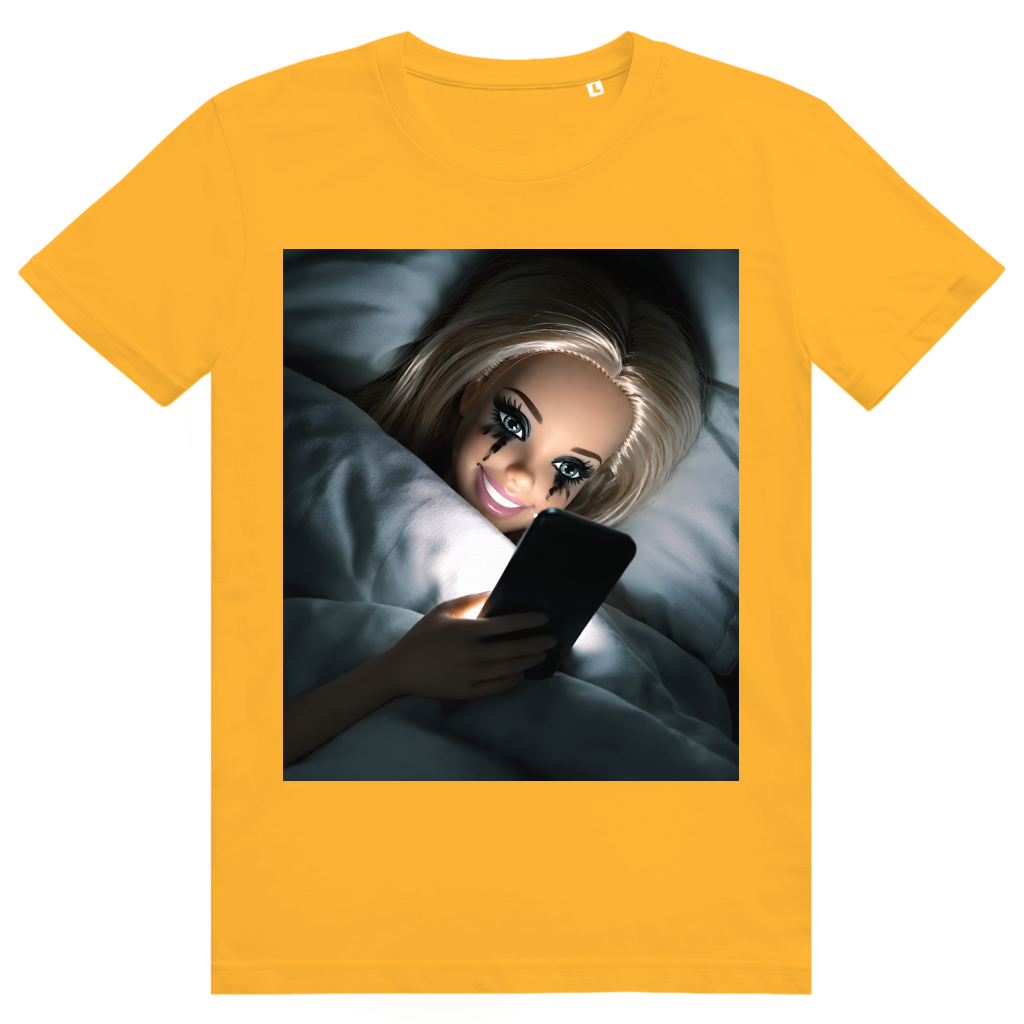 Disgusted Doll Face 8 - Lustiges Barbie Meme - Premium Bio Unisex T-Shirt