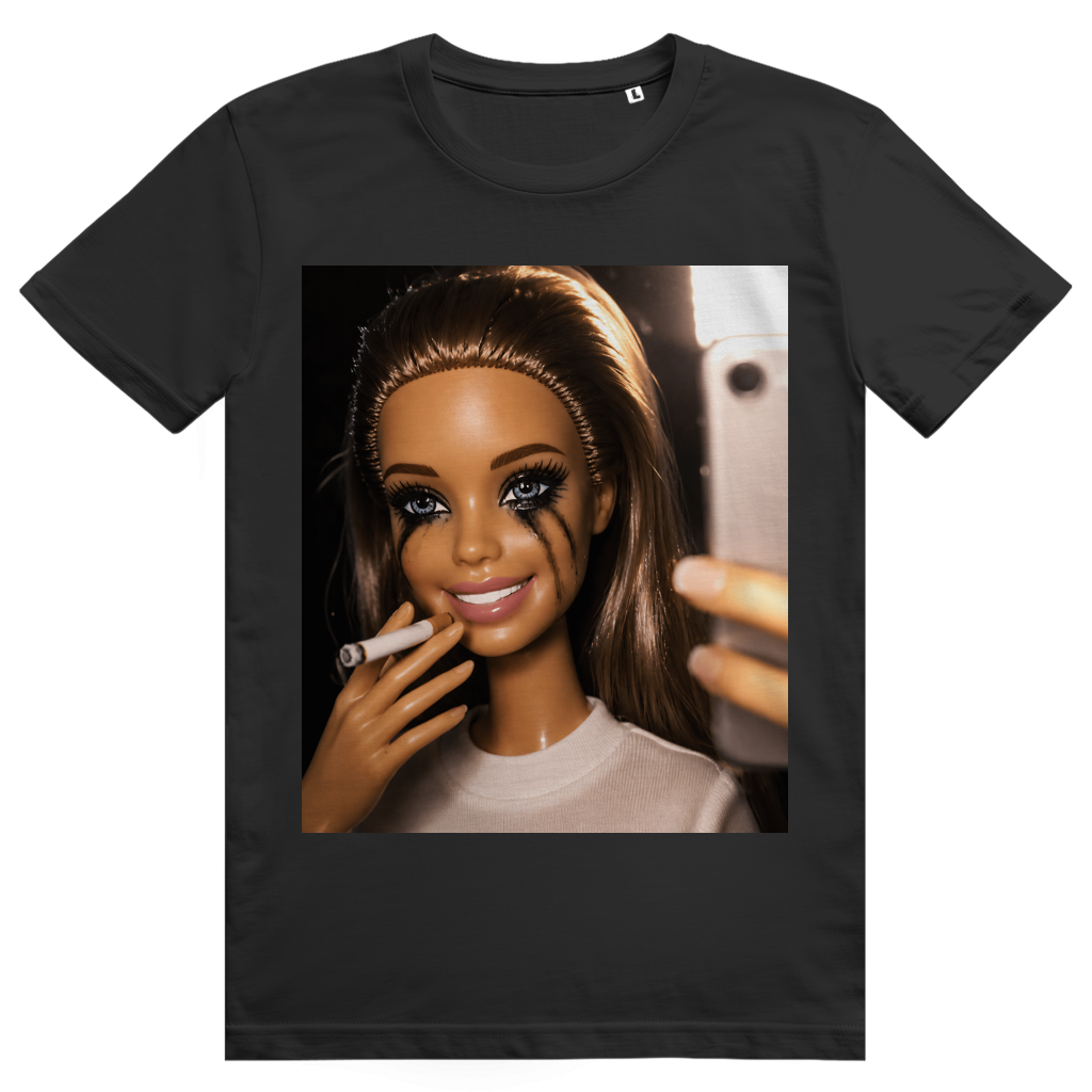 Disgusted Doll Face 9 - Lustiges Barbie Meme - Premium Bio Unisex T-Shirt