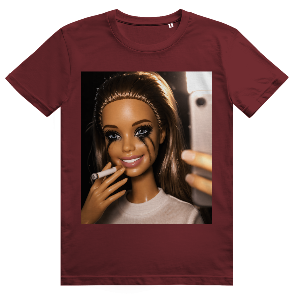 Disgusted Doll Face 9 - Lustiges Barbie Meme - Premium Bio Unisex T-Shirt