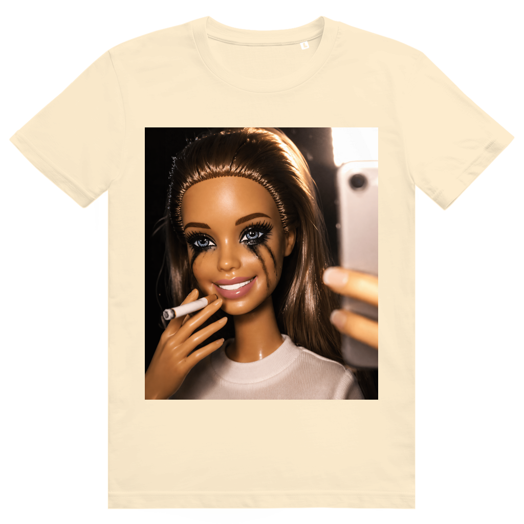 Disgusted Doll Face 9 - Lustiges Barbie Meme - Premium Bio Unisex T-Shirt
