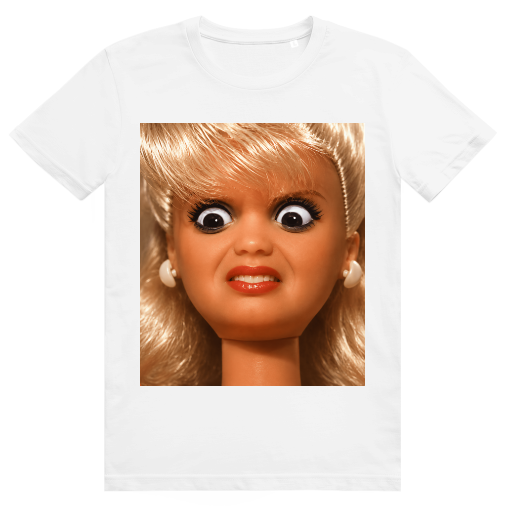 Disgusted Doll Face 10 - Lustiges Barbie Meme - Premium Bio Unisex T-Shirt