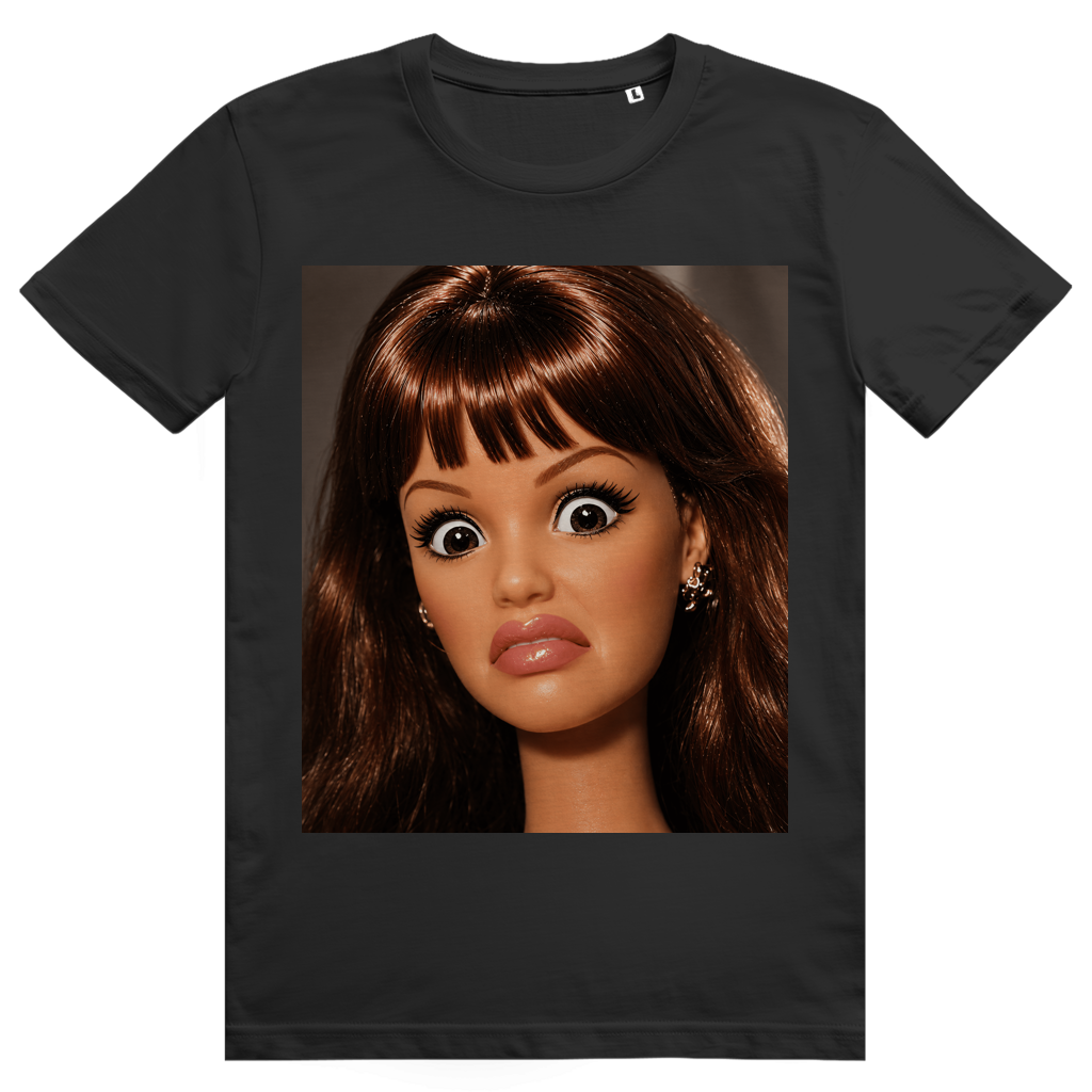 Disgusted Doll Face 11 - Lustiges Barbie Meme - Premium Bio Unisex T-Shirt