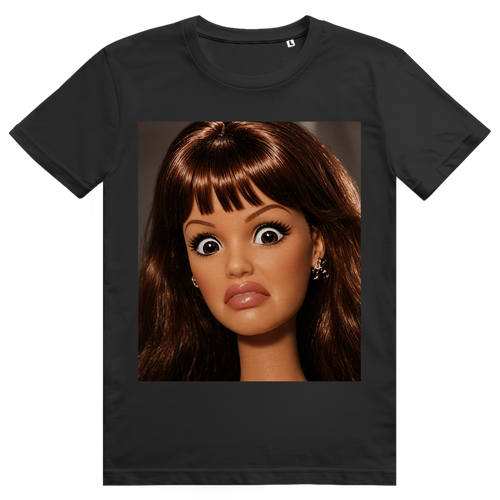 Disgusted Doll Face 11 - Lustiges Barbie Meme - Premium Bio Unisex T-Shirt