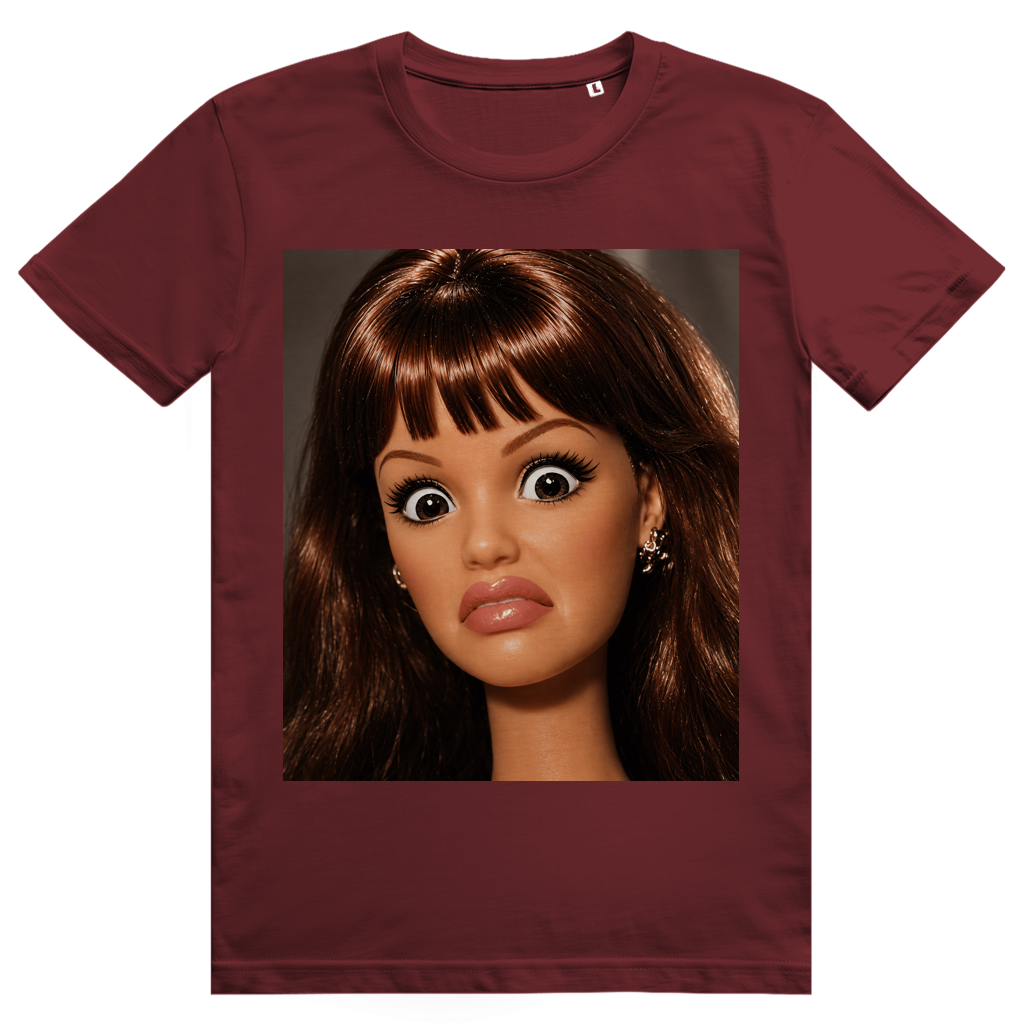 Disgusted Doll Face 11 - Lustiges Barbie Meme - Premium Bio Unisex T-Shirt
