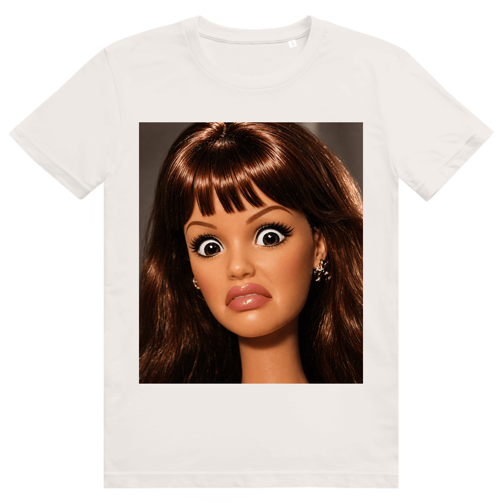 Disgusted Doll Face 11 - Lustiges Barbie Meme - Premium Bio Unisex T-Shirt