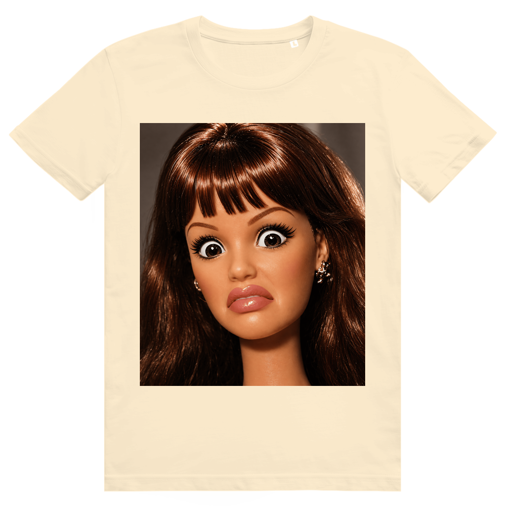 Disgusted Doll Face 11 - Lustiges Barbie Meme - Premium Bio Unisex T-Shirt