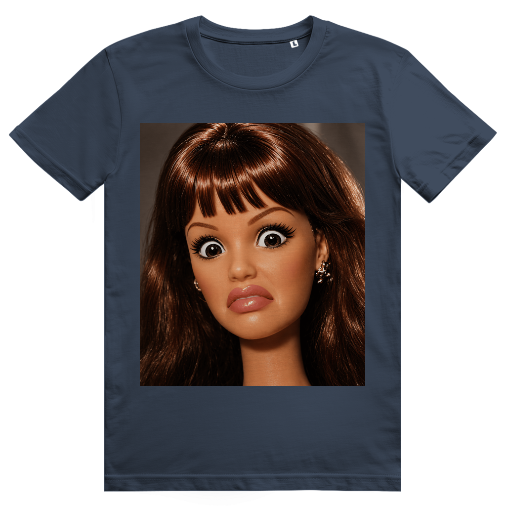 Disgusted Doll Face 11 - Lustiges Barbie Meme - Premium Bio Unisex T-Shirt