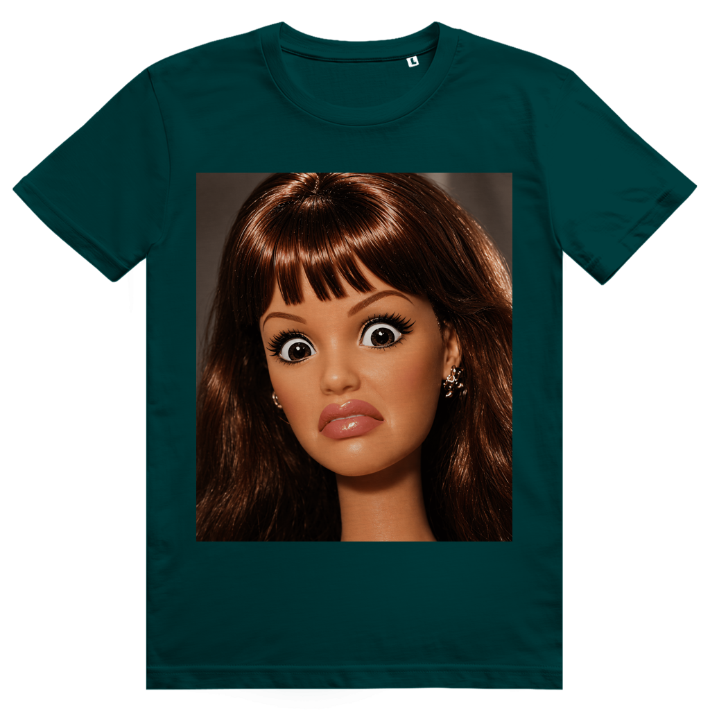 Disgusted Doll Face 11 - Lustiges Barbie Meme - Premium Bio Unisex T-Shirt