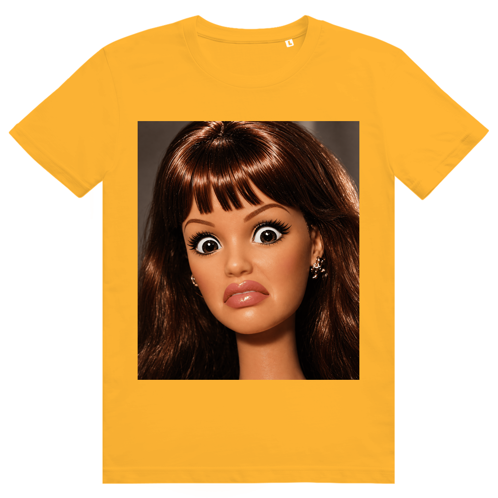 Disgusted Doll Face 11 - Lustiges Barbie Meme - Premium Bio Unisex T-Shirt
