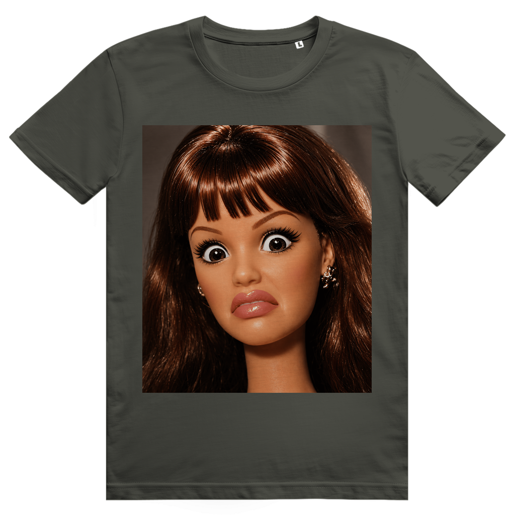 Disgusted Doll Face 11 - Lustiges Barbie Meme - Premium Bio Unisex T-Shirt